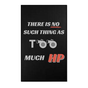 THERE IS NO SUCH THING AS TOO MUCH HP w/ twin turbos Area Rugs