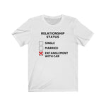 Load image into Gallery viewer, RELATIONSHIP STATUS: ENTANGLEMENT WITH CAR Unisex Short Sleeve Tee
