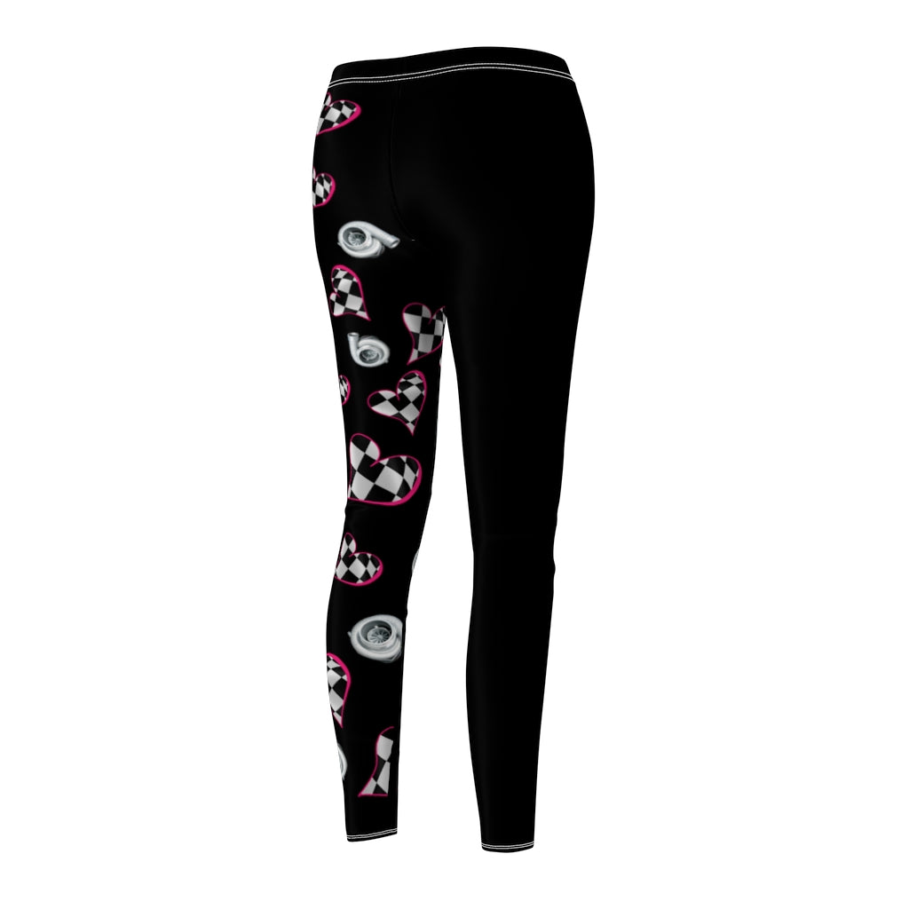 Love to Race In Black Co2Passions™️ Women's Leggings