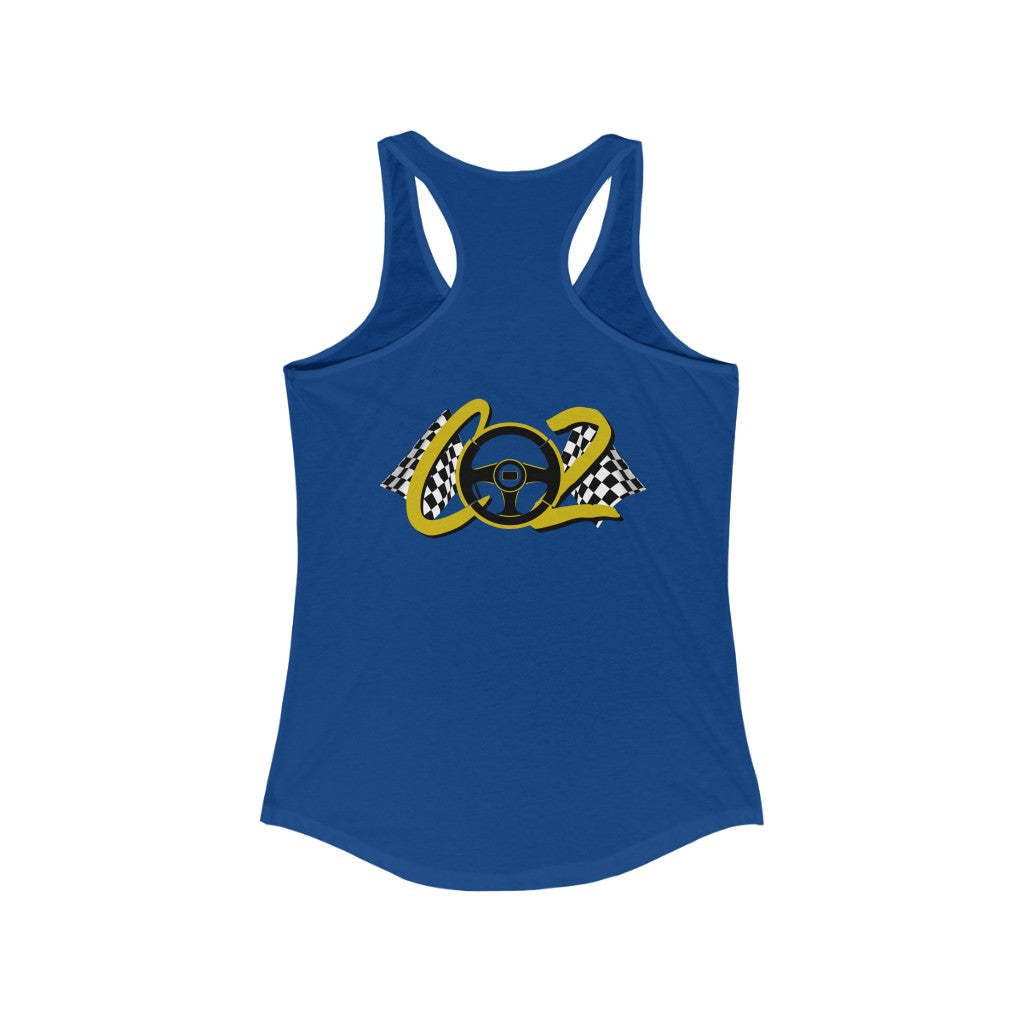 Sometimes I wonder if my car thinks about me too Emoji Women Racer-back Tank