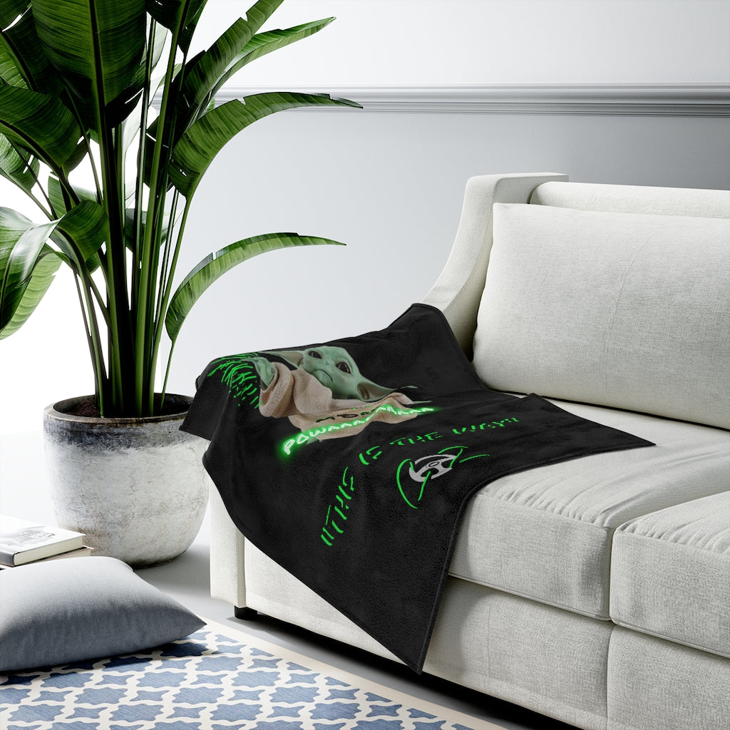 More Powaaaa Baby Yoda Co2passions™️ Plush Blanket