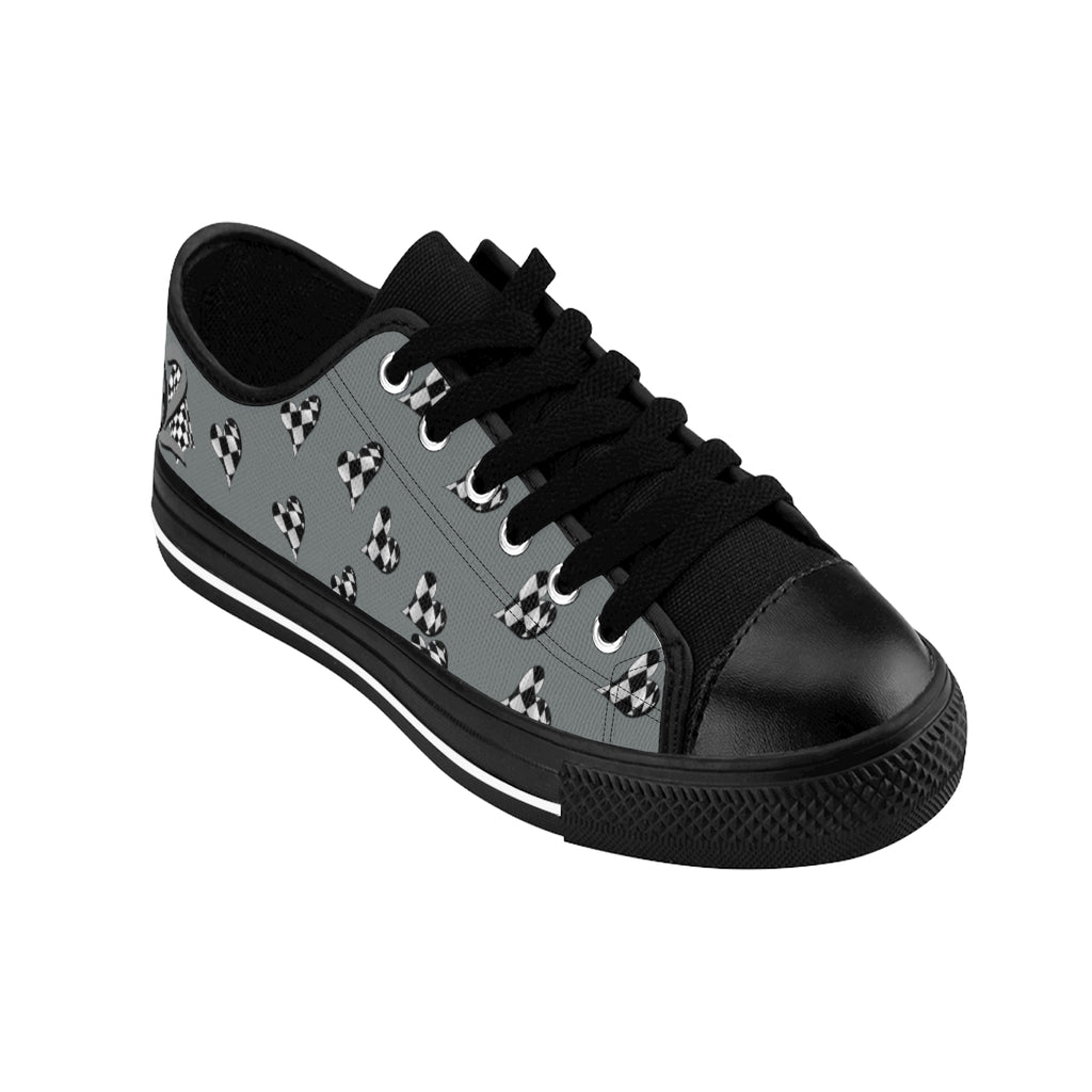 Love to Race Women's Sneakers In Gray By Co2Passions