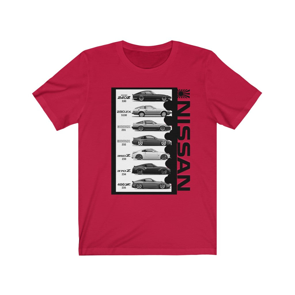 Nissan Z Know Your History Unisex Short Sleeve Tee