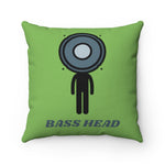 Load image into Gallery viewer, BASS HEAD Spun Polyester Square Pillow
