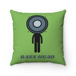 Load image into Gallery viewer, BASS HEAD Spun Polyester Square Pillow
