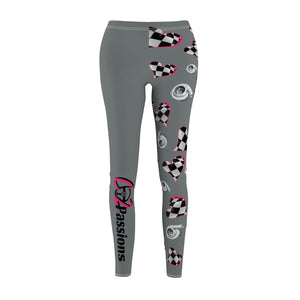 Love to Race In Gray Co2Passions™️ Women's Leggings