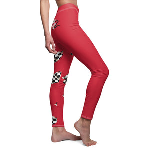 Racing Queen In Red Co2Passions™️ Women's Leggings