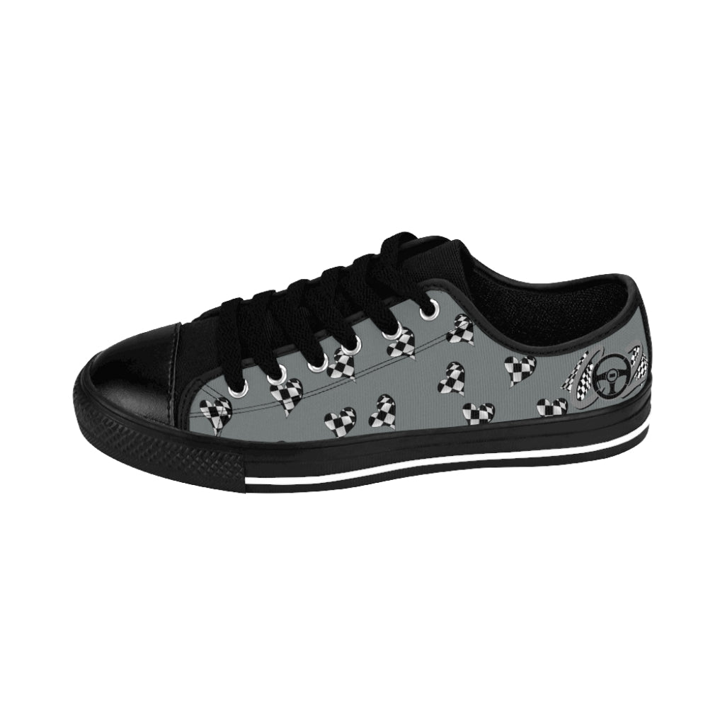 Love to Race Women's Sneakers In Gray By Co2Passions