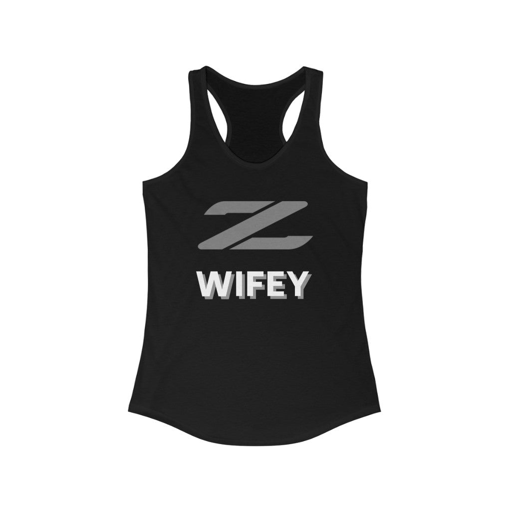 Z WIFEY Women's Racerback Tank Option 2