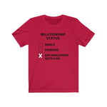 Load image into Gallery viewer, RELATIONSHIP STATUS: ENTANGLEMENT WITH CAR Unisex Short Sleeve Tee
