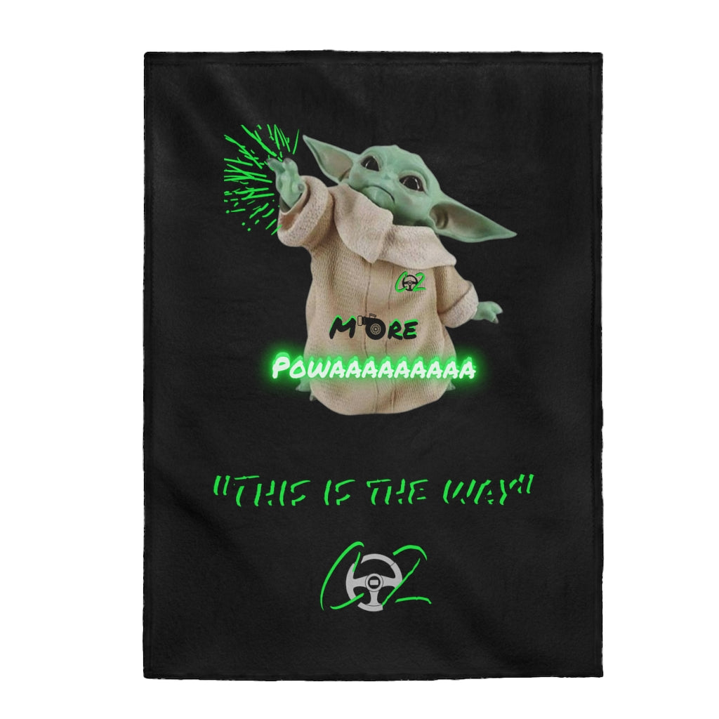 More Powaaaa Baby Yoda Co2passions™️ Plush Blanket