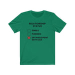 Load image into Gallery viewer, RELATIONSHIP STATUS: ENTANGLEMENT WITH CAR Unisex Short Sleeve Tee
