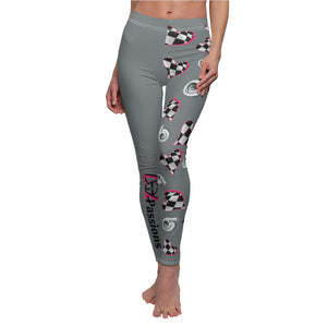 Love to Race In Gray Co2Passions™️ Women's Leggings