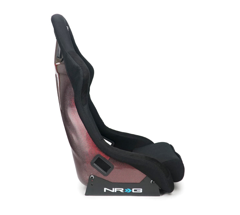 RED CARBON FIBER BUCKET SEAT LARGE by NRG Innovations