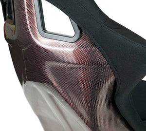RED CARBON FIBER BUCKET SEAT LARGE by NRG Innovations