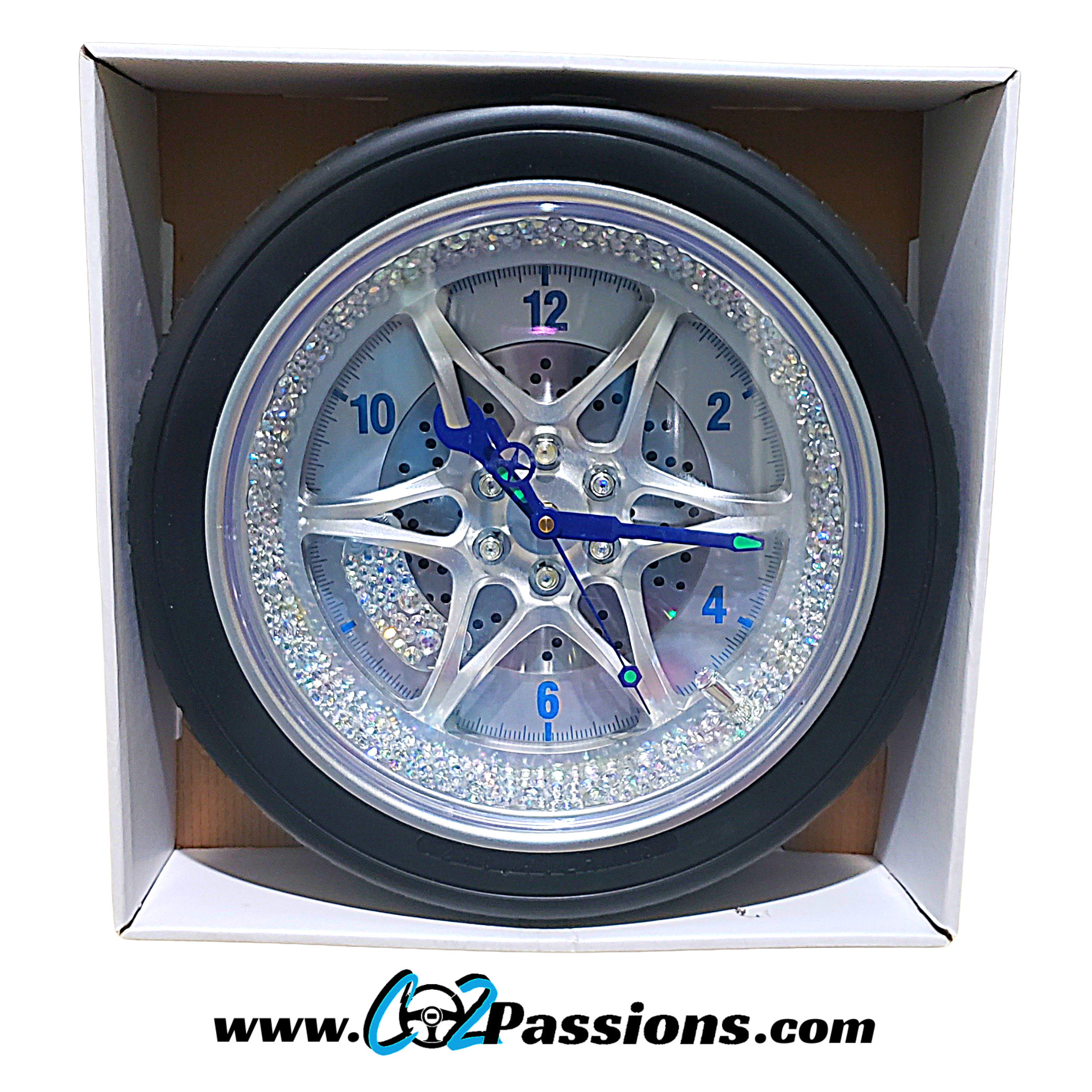 Co2Passions™️ Bling Wheel Wall Clock