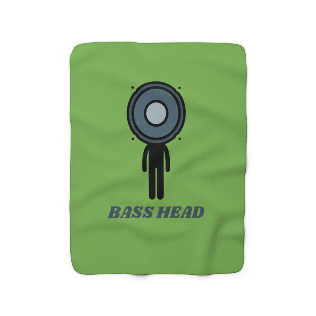 Bass Head Sherpa Fleece Blanket