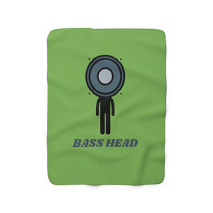 Bass Head Sherpa Fleece Blanket