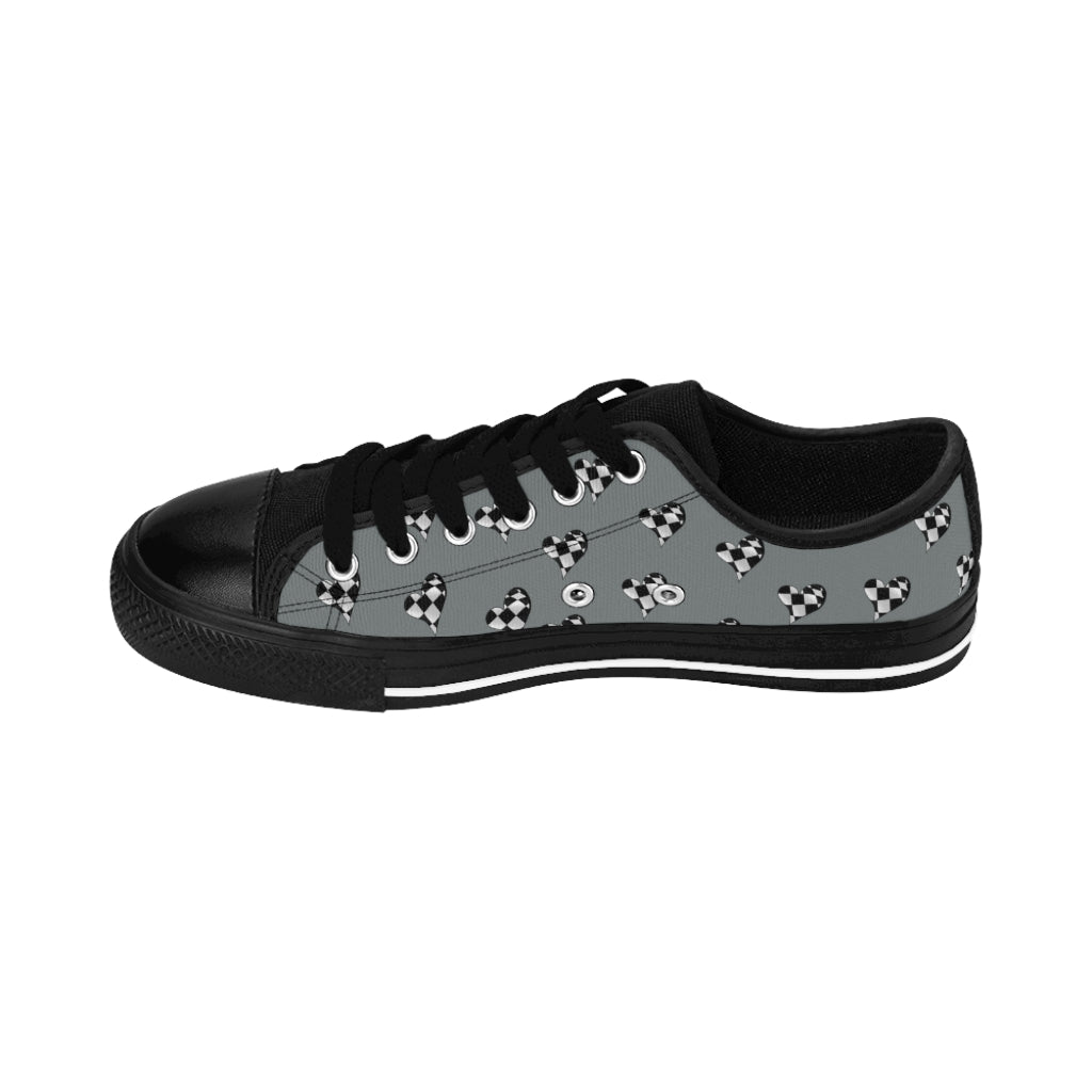 Love to Race Women's Sneakers In Gray By Co2Passions