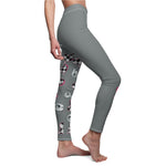 Load image into Gallery viewer, Love to Race In Gray Co2Passions™️ Women&#39;s Leggings
