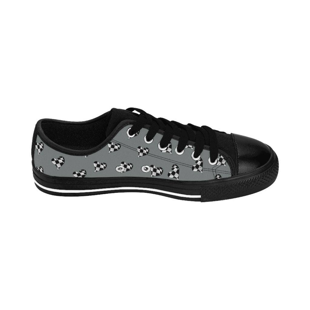 Love to Race Women's Sneakers In Gray By Co2Passions