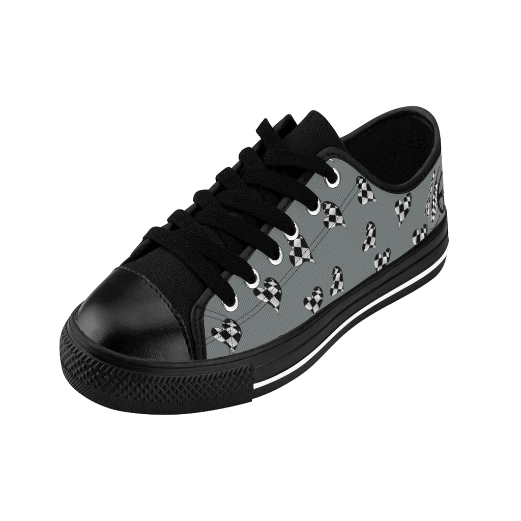 Love to Race Women's Sneakers In Gray By Co2Passions