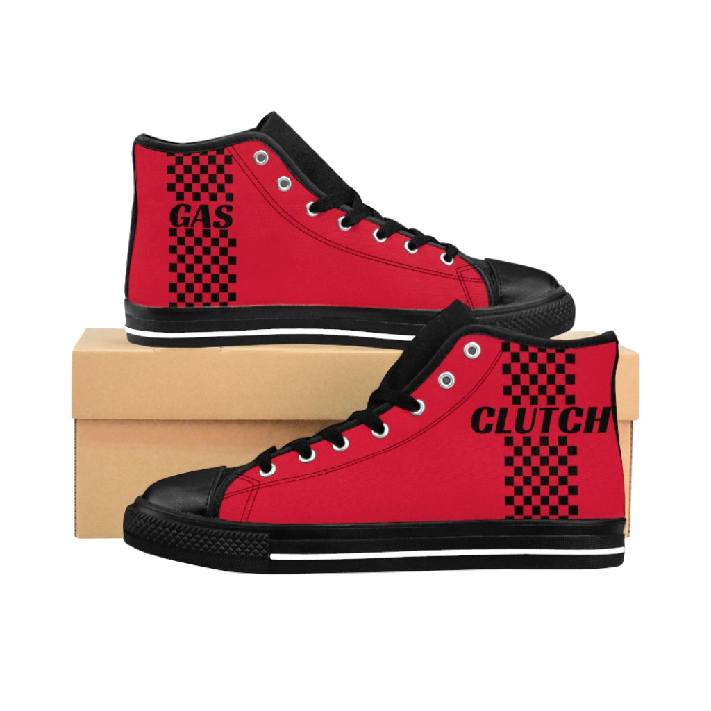 Co2Passions™️ GAS CLUTCH In Red Women's High-top Sneakers