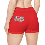 Load image into Gallery viewer, Red Women&#39;s Race Shorts
