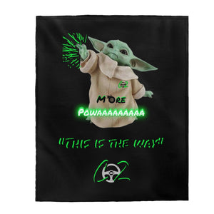 More Powaaaa Baby Yoda Co2passions™️ Plush Blanket