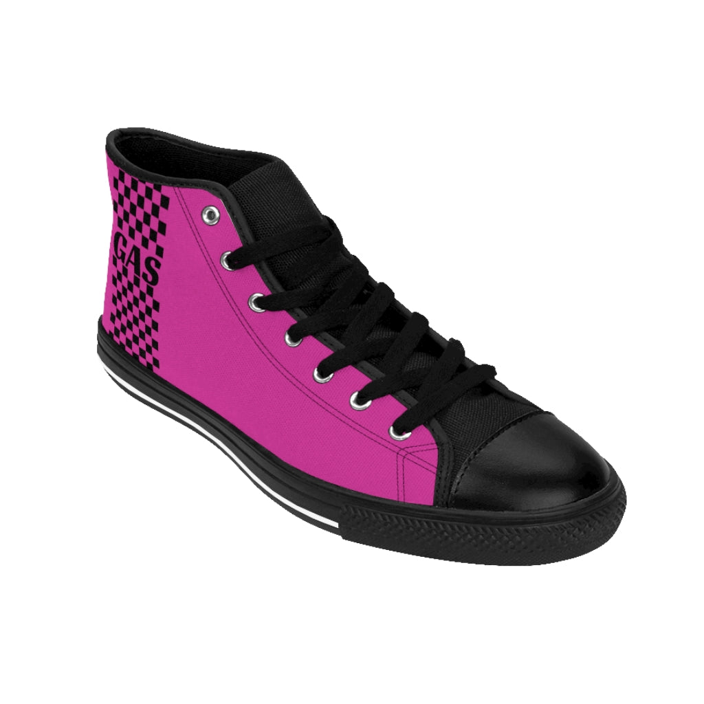 Co2Passions™️ GAS CLUTCH In Fuschia Pink Women's High-top Sneakers