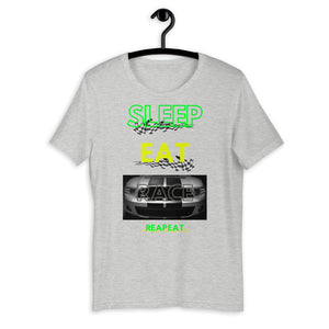 SLEEP EAT RACE MUSTANG Short-Sleeve Unisex T-Shirt