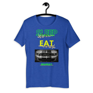 SLEEP EAT RACE MUSTANG Short-Sleeve Unisex T-Shirt
