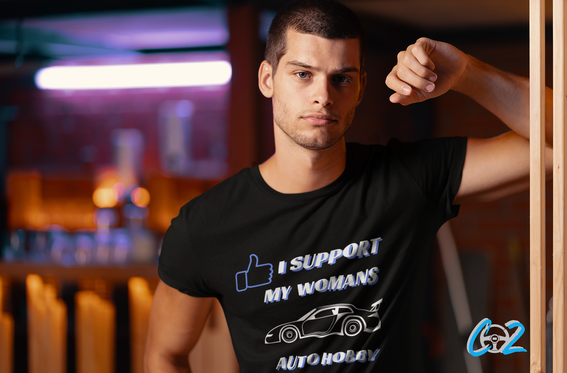 I SUPPORT MY WOMANS AUTO HOBBY Tee