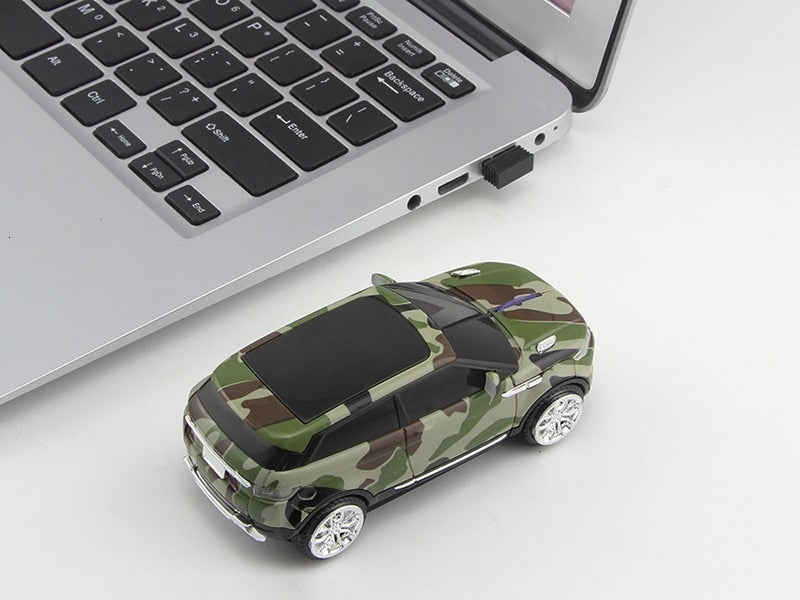 New Range Rover Wireless Computer Mouse Car Camouflage SUV USB Optical Gaming Game Mice For PC Laptop Notebook