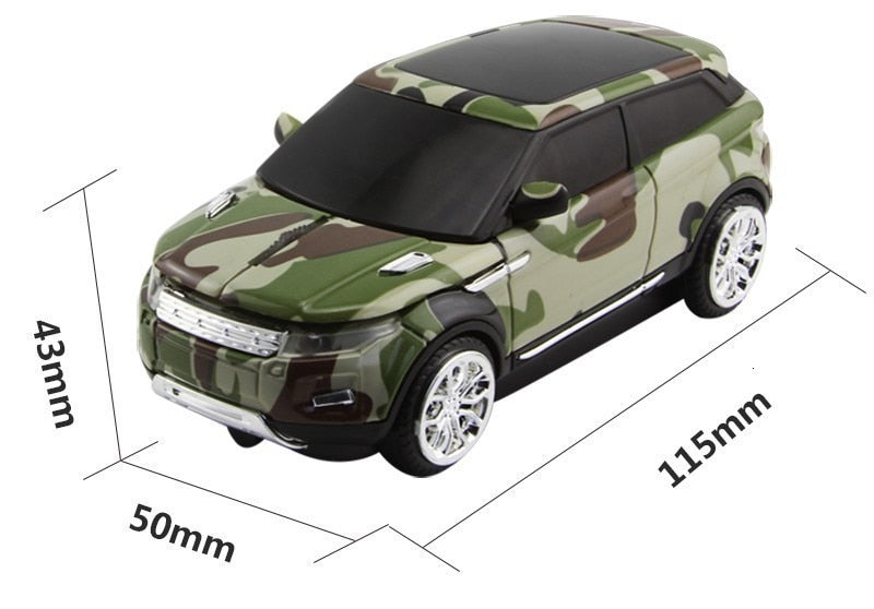 New Range Rover Wireless Computer Mouse Car Camouflage SUV USB Optical Gaming Game Mice For PC Laptop Notebook