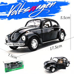 Load image into Gallery viewer, welly 1:24  VW Classic Car Beetle Black car  alloy car model simulation car decoration collection gift toy Die casting model
