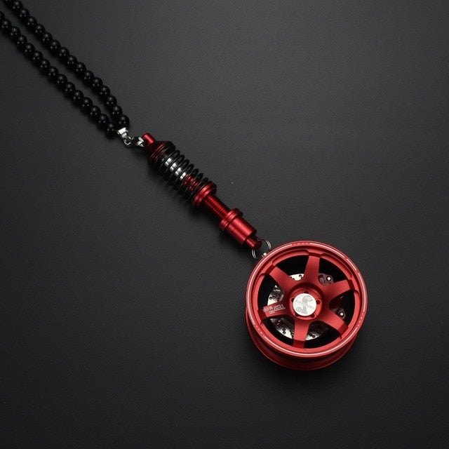 Car Mirror Wheel Pendant with shock absorber