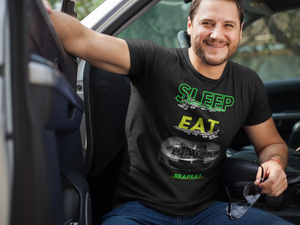 SLEEP EAT RACE MUSTANG Short-Sleeve Unisex T-Shirt
